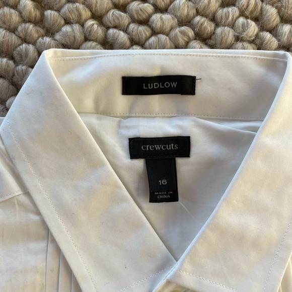 J Crew Boys Ludlow Tuxedo Shirt - Picture 2 of 4